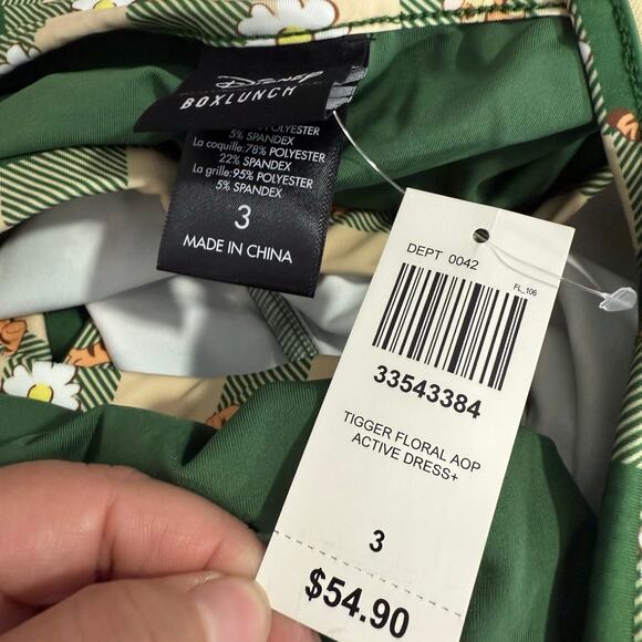 Disney Winnie the Pooh Tigger Floral Print Active Dress Plus Size 3 33543384 - Picture 5 of 6